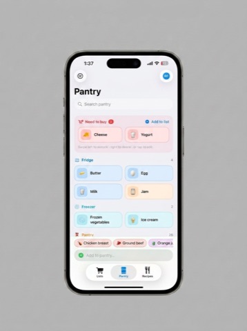 HopDrop screenshot: Pantry